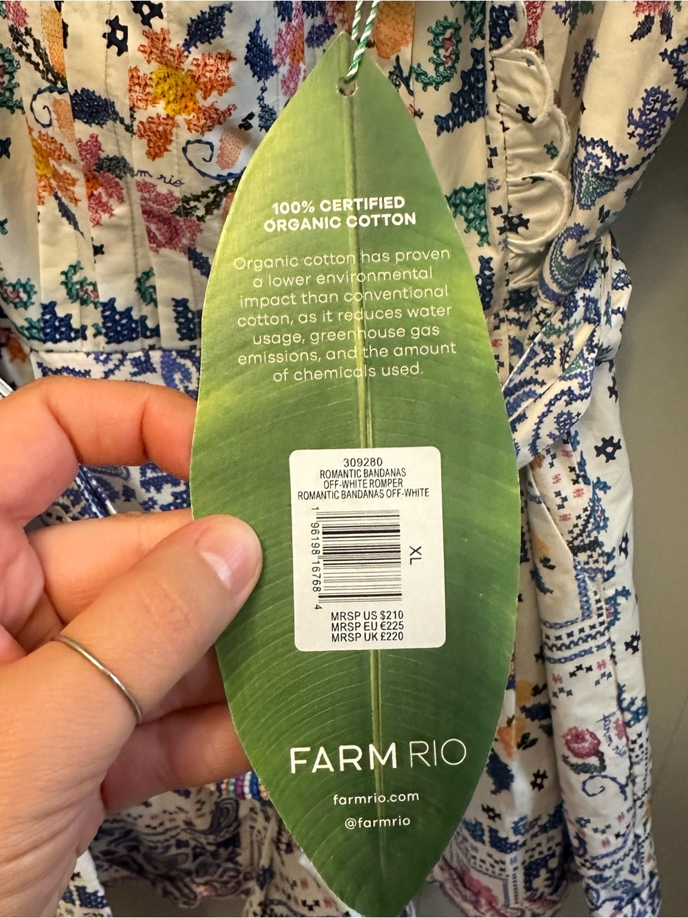 FARM Rio White Multi Floral Print Short Sleeve Romper - Picture 9 of 9